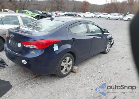 2013 Hyundai Elantra Gls/Limited из США, поврежденный, VIN 5NPDH4AE6DH163501